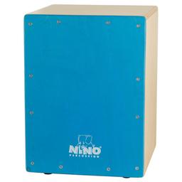 CAJON NINO 33cm BOULEAU, FACADE BLEU