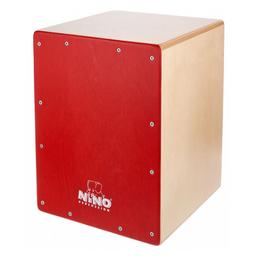 CAJON NINO 33cm, BOULEAU, FACADE ROUGE