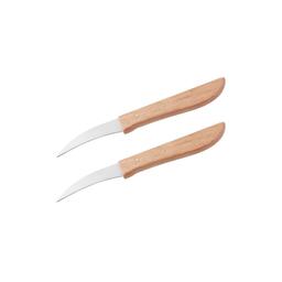 Lot de 2 couteaux de cuisine éplucheur manche en bois 16 cm