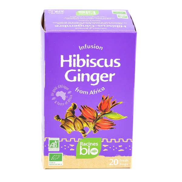 Infusion d'Afrique hibiscus-gingembre bio - Boite 20 sachets