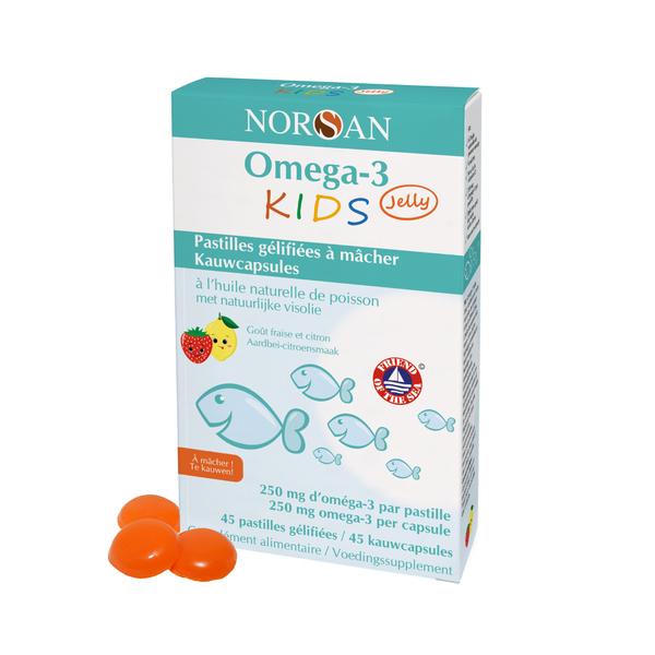 Norsan Omega-3 KIDS Jelly pour enfants 45 pastilles