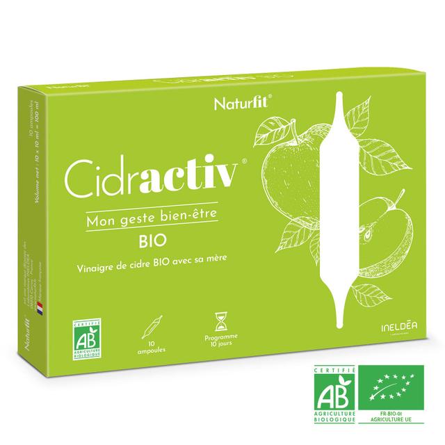 Cidractiv - Vinaigre de Cidre BIO - Digestion, Contrôle du Poids