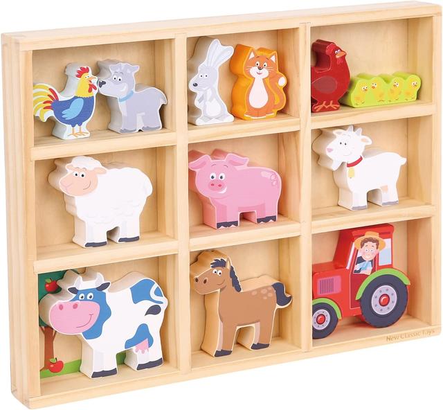 Figurines en bois Animaux Ferme