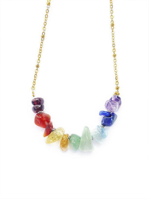 Collier boho 7 chakras