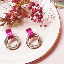 Clous d'oreilles LOLLIPOPS Fuchsia