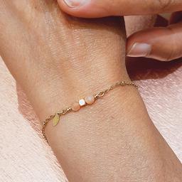 Bracelet chance COMETE Pierre lune rose