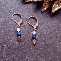 Boucles d'oreilles TALISMAN Bleu