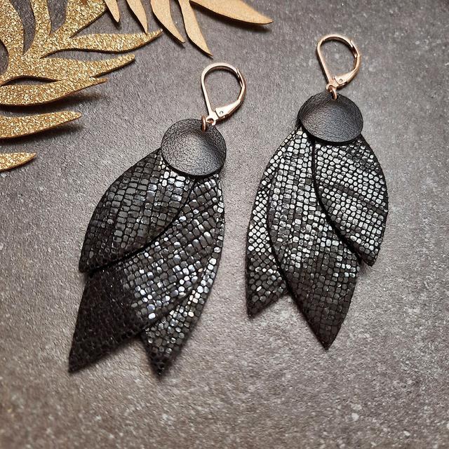 Boucles d'oreilles CELESTE Noir