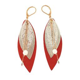 Boucles pendantes POP rouge