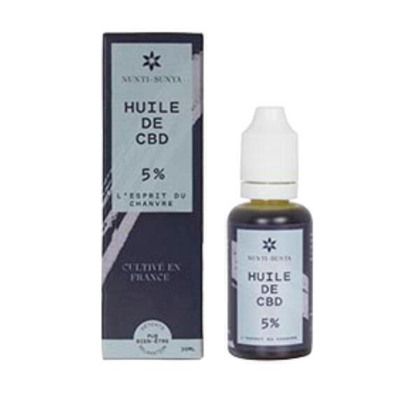 Huile de CBD - extrait 5% - 30ml - Nunti Sunya