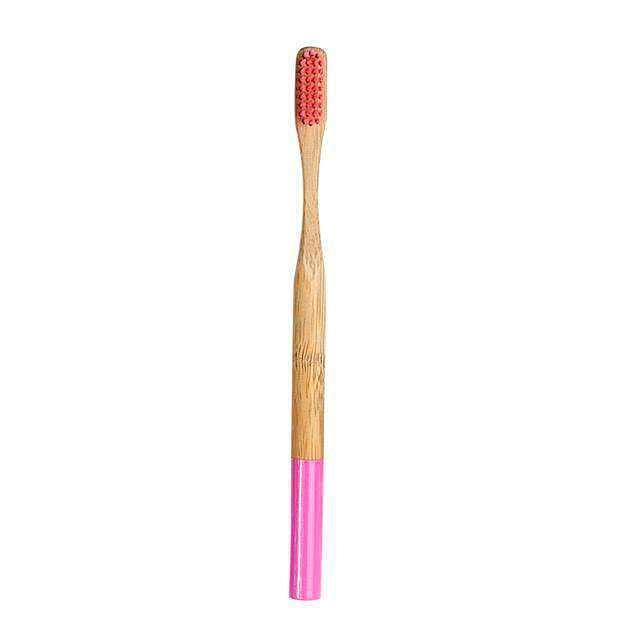 Brosse à dents ronde en bambou naturel