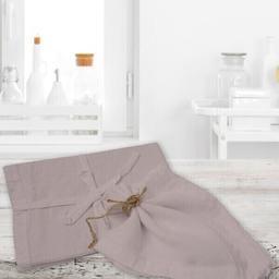 ORGANIC ROSE POUDRE SERVIETTE 50X50