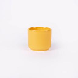 Tasse à café en porcelaine jaune