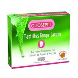 Olioseptil gorge et larynx (miel et plantes) 24 pastilles (Miel)