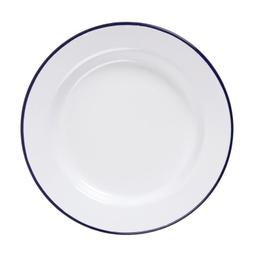 Assiette Plate Acier Émaillé 245 mm - Lot de 6 - Olympia