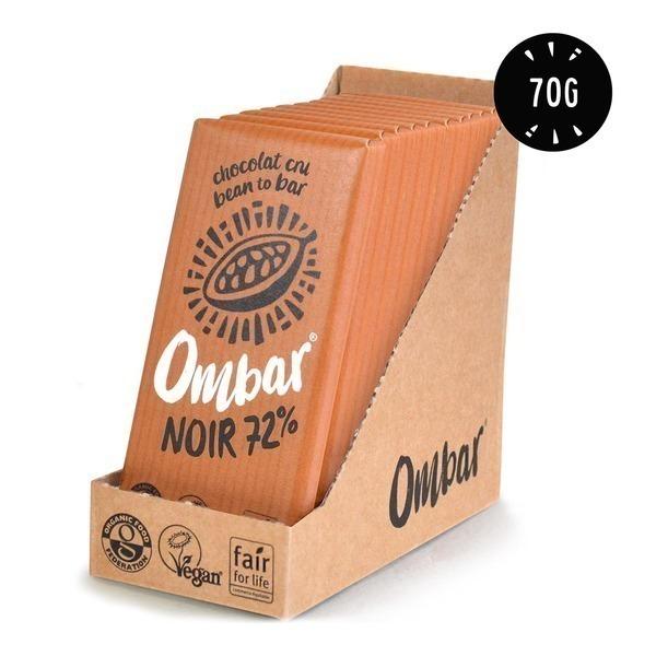 Lot de 9+1 Chocolats Crus 72% Cacao 70g Bio