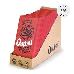 Lot de 9+1 Chocolats Crus Fraise et Crème de Coco 35g Bio