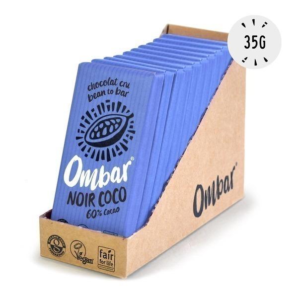 Lot de 9+1 Chocolats Crus Noir-Coco 35g Bio