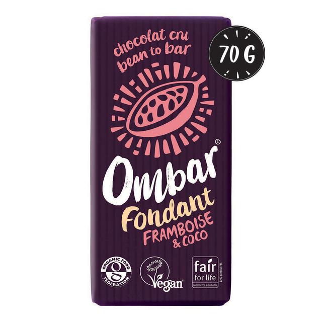 Chocolat Cru Fondant Framboise-Coco 70g Bio