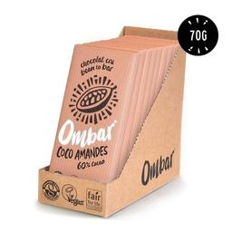 Lot 9+1 Chocolats Crus Coco - Eclats d'Amandes 70g Bio