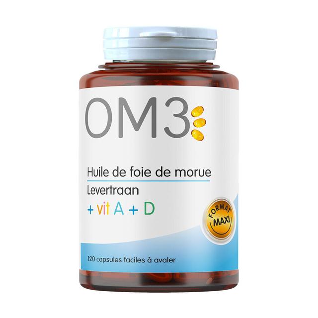 Huile de foie de morue et vitamine A et D 120 capsules