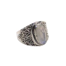 Bague Pierre de Lune Argent 925 Geshna T53