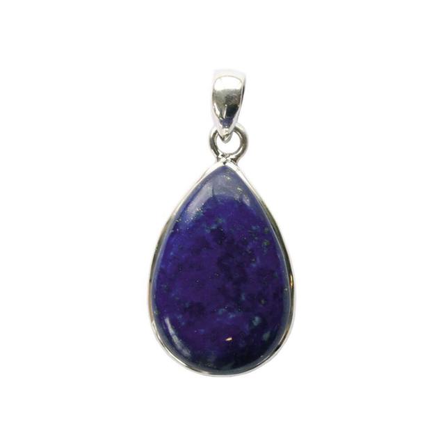 Pendentif Lapis Lazuli Argent 925 Forme goutte Grand modèle