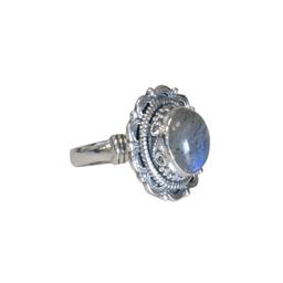 Bague Labradorite Argent 925 Ronde T54