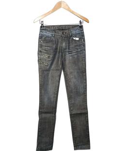 jean slim femme IKKS 34 - T0 - XS Bleu