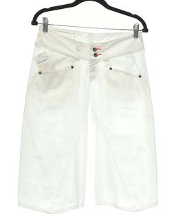 pantacourt femme LEVI'S 34 - T0 - XS Blanc