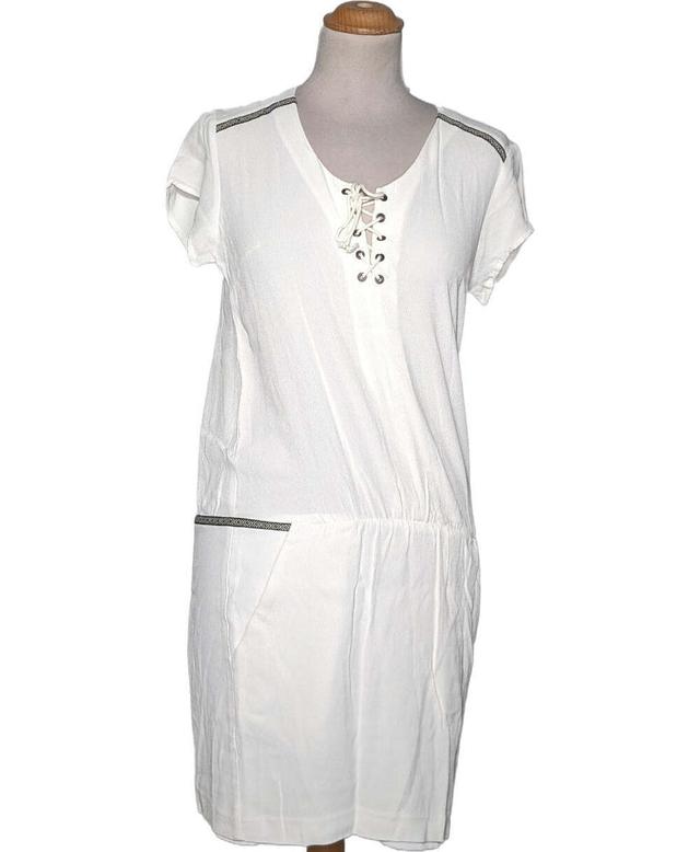 robe courte IKKS 36 - T1 - S Blanc