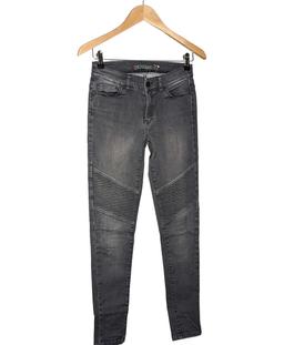 jean slim femme IKKS 34 - T0 - XS Gris