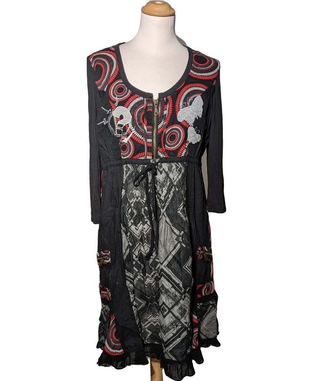 robe mi-longue DESIGUAL 40 - T3 - L Noir