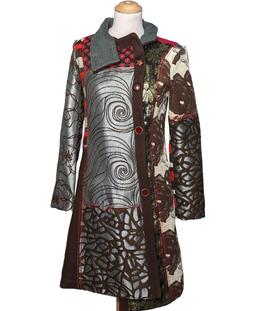 manteau femme DESIGUAL 36 - T1 - S Marron