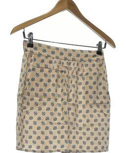 jupe courte BENETTON 34 - T0 - XS Beige