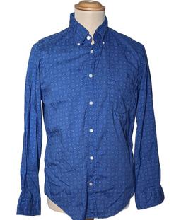 chemise manches longues HARTFORD 38 - T2 - M Bleu