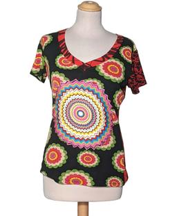 top manches courtes DESIGUAL 36 - T1 - S Noir