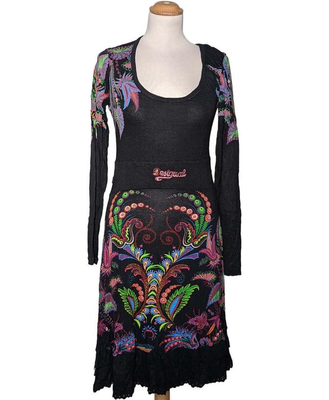 robe mi-longue DESIGUAL 38 - T2 - M Noir