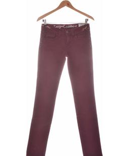 jean droit femme DESIGUAL 34 - T0 - XS Violet