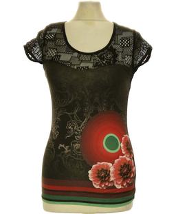 top manches courtes DESIGUAL 36 - T1 - S Noir