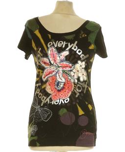 top manches courtes DESIGUAL 36 - T1 - S Noir