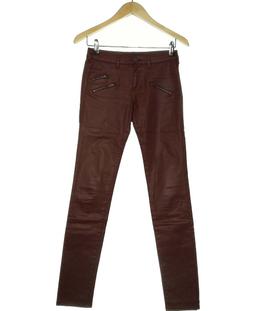 pantalon slim femme COMPTOIR DES COTONNIERS 36 - T1 - S Rouge