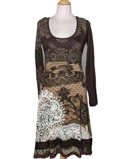 robe mi-longue DESIGUAL 36 - T1 - S Marron