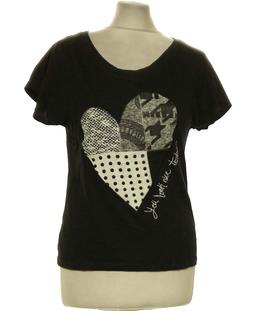 top manches courtes DESIGUAL 36 - T1 - S Noir