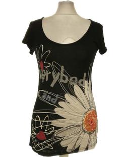 top manches courtes DESIGUAL 38 - T2 - M Noir