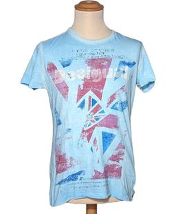 t-shirt manches courtes DESIGUAL 36 - T1 - S Bleu