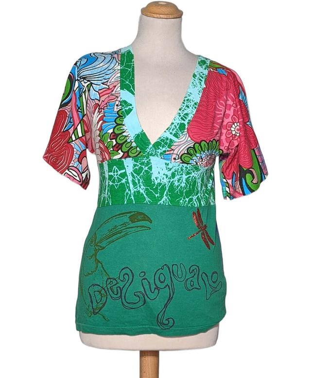 top manches courtes DESIGUAL 36 - T1 - S Vert