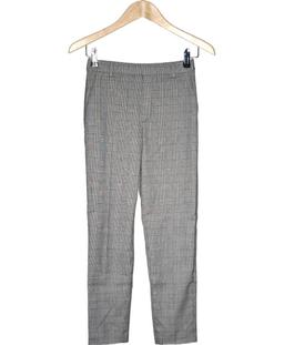 pantalon droit femme UNIQLO 34 - T0 - XS Gris