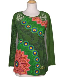 top manches longues DESIGUAL 36 - T1 - S Vert