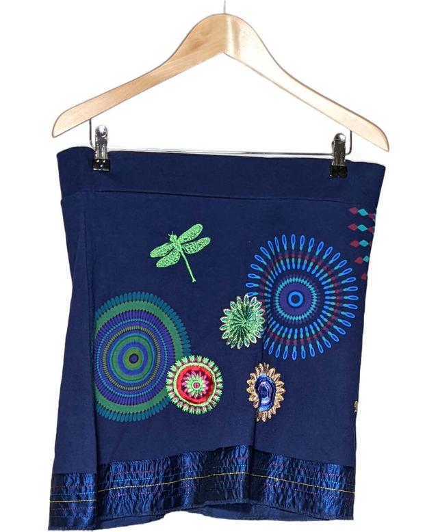 jupe courte DESIGUAL 38 - T2 - M Bleu